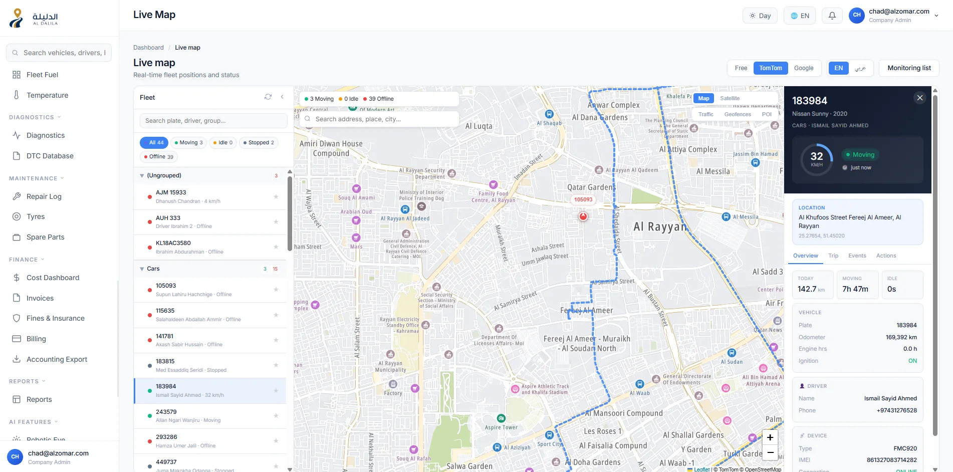 Fleeto live map